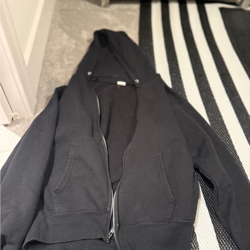 Black Zip-Up Hoodie